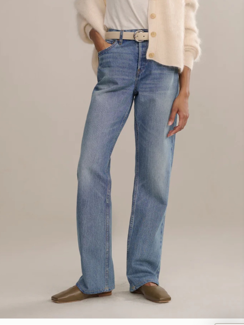 RE/DONE The Standard Jeans‎ in Blasted Women's 30 Blue $515 Retail